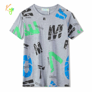 Chlapecké tričko kr.r. Kugo MC9876 šedé